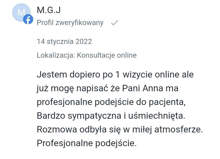 Opinia dietetyka i psychodietetyka gabinet dietetyczny w Poznaniu